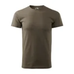 Tricou damă personalizat army prezentat frontal pe fundal neutru, croială feminină modernă și material bumbac pregătit pentru personalizare