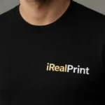 Bluză bărbați personalizată neagră cu mânecă lungă din bumbac premium, design modern și material confortabil ideal pentru personalizare profesională