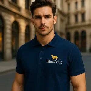 tricou-polo-barbati-personalizat-albastru-nocturn-model-urban-logo-piept