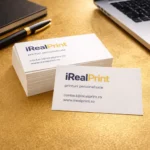 Cărți de vizită personalizate din carton premium 350 g, ideale pentru companii și profesioniști care doresc o prezentare elegantă