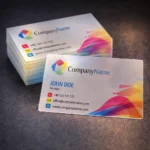 Cărți de vizită transparente personalizate imprimate UV pe suport plastic durabil pentru branding modern