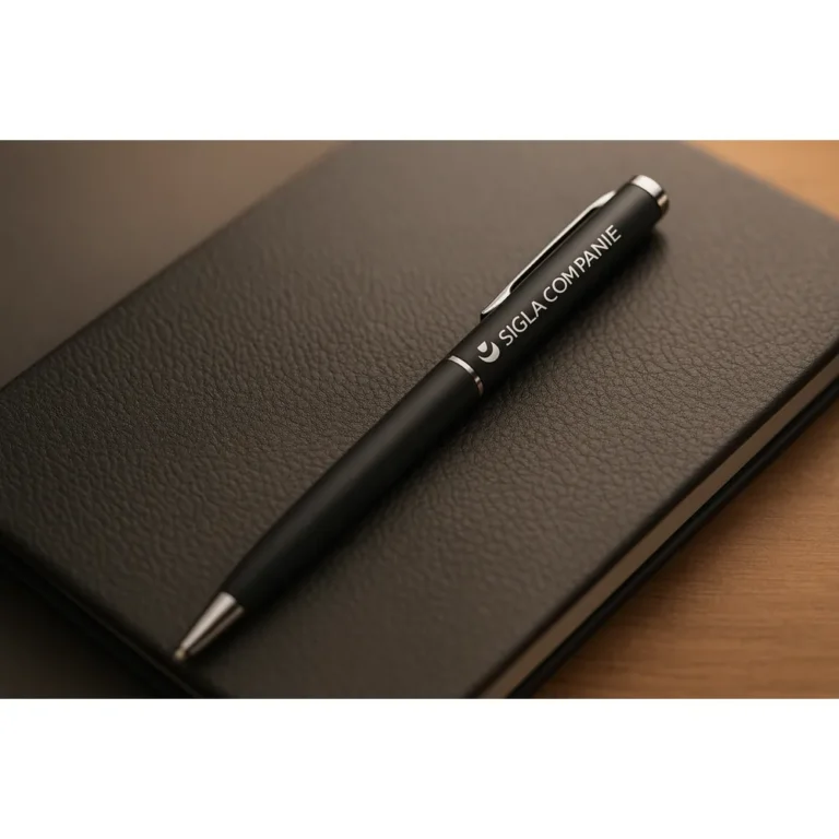 Pix promoțional metalic slim negru din aluminiu prezentare produs fără personalizare, design elegant pentru obiecte promoționale corporate