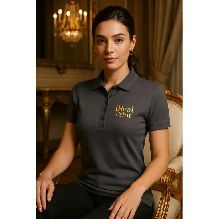 tricou-polo-dama-personalizat-gri-metalic-stil-elegant-branding-business