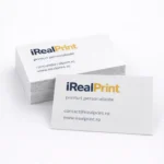 Cărți de vizită laminate mat personalizate din carton premium 350 g, cu suprafață fină și aspect sofisticat pentru prezentare profesională și marketing offline