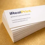 Cărți de vizită carton superior personalizate cu design minimalist și aspect premium pentru identitate vizuală și marketing offline profesional