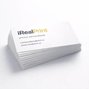 Cărți de vizită carton standard personalizate cu print clar și material rezistent pentru networking și prezentare business
