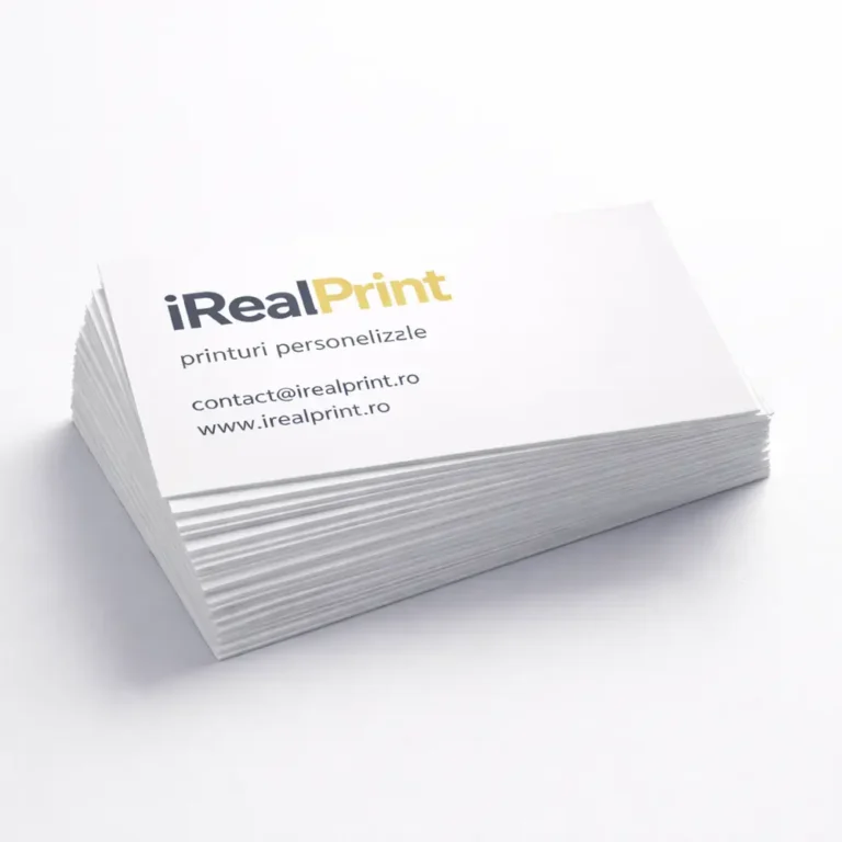 Cărți de vizită carton standard personalizate cu print clar și material rezistent pentru networking și prezentare business