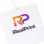 Detaliu odorizant patrat personalizat cu logo imprimat clar, textura vizibila si finisaj premium pentru imagine profesionala