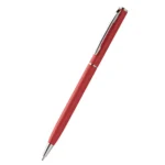 Pix promoțional metalic slim roșu din aluminiu prezentare produs fără personalizare, design elegant pentru obiecte promoționale corporate