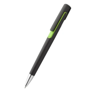 Pix plastic personalizat Nuba Black verde evidențiind designul modern cu corp negru și accente verzi, produs promoțional pentru branding corporate și evenimente business