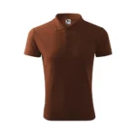 Tricou polo bărbați culoare ciocolată cu guler clasic și croială ergonomică masculină, ideal pentru uniforme corporate și branding premium