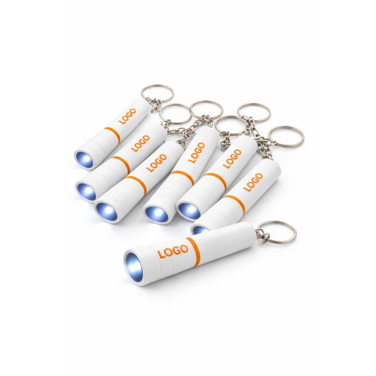Set brelocuri cu lanternă personalizate portocaliu, prezentare de grup pentru campanii promoționale orientate spre conversie și impact vizual