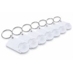 Breloc Dreptunghiular cu FISĂ de Cumpărături Personalizat – alb - imagine 4