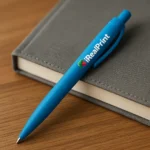 Pix eco din paie de grâu culoare albastru personalizat pentru branding și obiecte promoționale