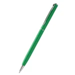 Pix metalic slim verde personalizat cu logo companie utilizat în conferințe și evenimente business