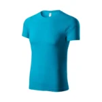 tricou-unisex-turcoaz-produs-lateral-perspectiva-fundal-neutru