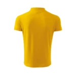 Spate tricou polo bărbați personalizat galben cu design curat și croială ergonomică, ideal pentru uniforme corporate și branding de echipă