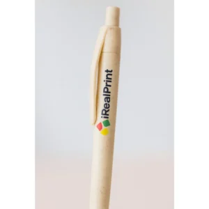 Pix eco din paie de grau crem personalizat prezentare produs promotional sustenabil