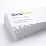 Cărți de vizită carton standard personalizate cu design elegant și aspect profesional pentru identitate vizuală de brand