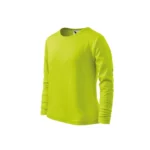 Grup de copii purtând bluze lime personalizate cu mesaje supererou și supereroina pentru energie și veselie