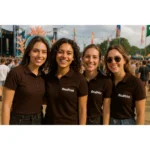 Tricou polo damă cafea cu croială feminină cambrată și guler cu nasturi, design elegant potrivit pentru uniforme profesionale