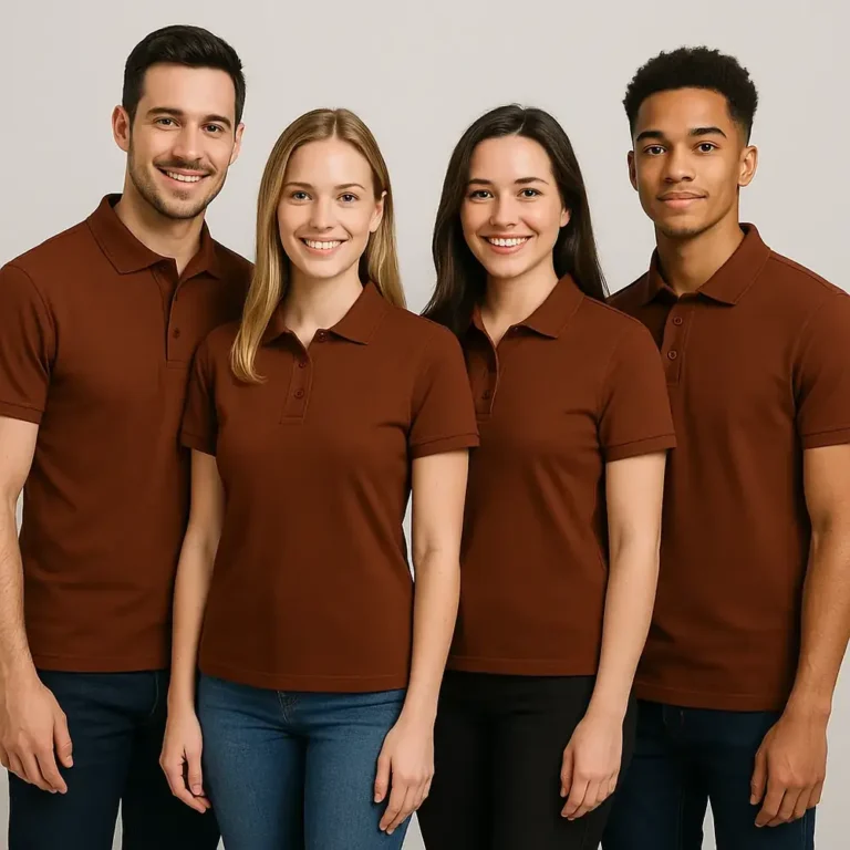 tricouri-polo-personalizate-ciocolata-echipa-branding-profesional