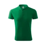tricou-polo-barbati-personalizat-verde-mediu-fata-produs-fundal-neutru