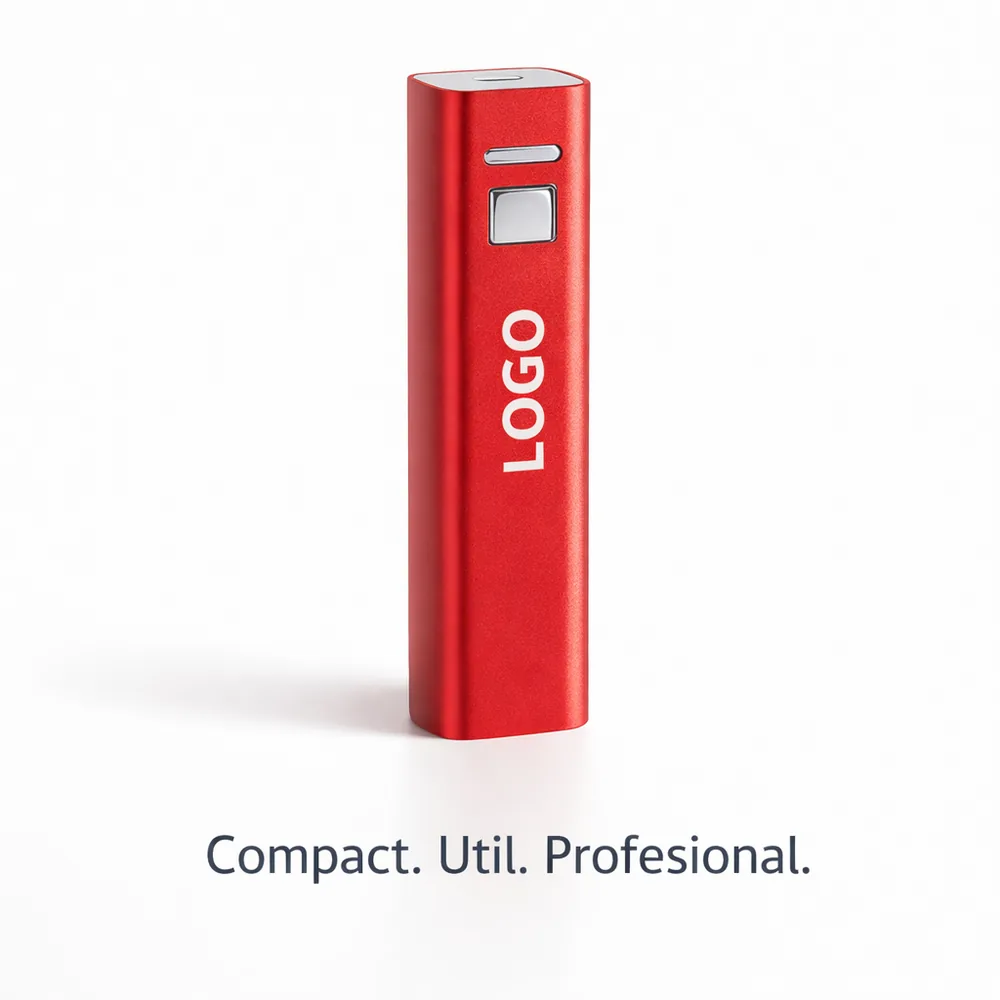 baterie-externa-personalizata-rosie-lifestyle-birou-modern Power bank roșu personalizat într-un cadru lifestyle de birou modern, accesoriu tehnologic promoțional potrivit pentru branding corporate și vizibilitate crescută