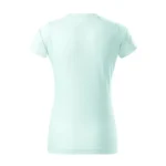 Spate tricou damă personalizat frost cu croială feminină și material bumbac premium, suprafață pregătită pentru personalizare