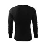 Spate bluză bărbați personalizată neagră cu croială masculină modernă și suprafață ideală pentru personalizare sau branding
