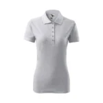 Tricou personalizat polo damă gri deschis - imagine 5