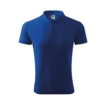 Spate tricou polo bărbați albastru regal cu croială masculină modernă și design business casual potrivit pentru uniforme corporate și branding profesional