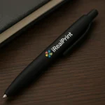 Pix eco corporate negru realizat din paie de grau personalizat pentru branding profesional si campanii business