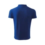Spate tricou polo bărbați albastru regal cu croială masculină modernă și design business casual potrivit pentru uniforme corporate și branding profesional