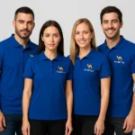 Tricou polo bărbați albastru regal cu design clasic polo și croială masculină ergonomică, ideal pentru uniforme corporate și imagine profesională