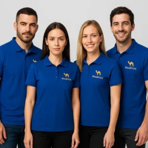 Tricou polo bărbați albastru regal cu design clasic polo și croială masculină ergonomică, ideal pentru uniforme corporate și imagine profesională