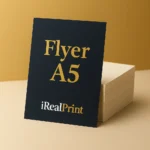 Flyer A5 personalizat utilizat ca material publicitar pentru promovarea serviciilor, ofertelor și campaniilor promoționale.