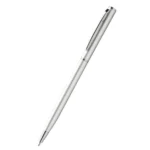 Pix promoțional metalic slim argintiu din aluminiu prezentare produs fără personalizare, design modern pentru obiecte promoționale corporate