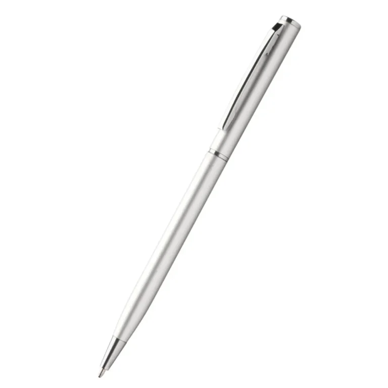 Pix promoțional metalic slim argintiu din aluminiu prezentare produs fără personalizare, design modern pentru obiecte promoționale corporate