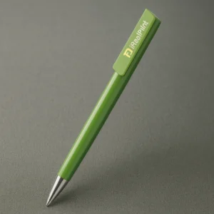 Pix promoțional Quadro verde evidențiind designul modern și forma ergonomică, produs publicitar pentru branding corporate și campanii de marketing