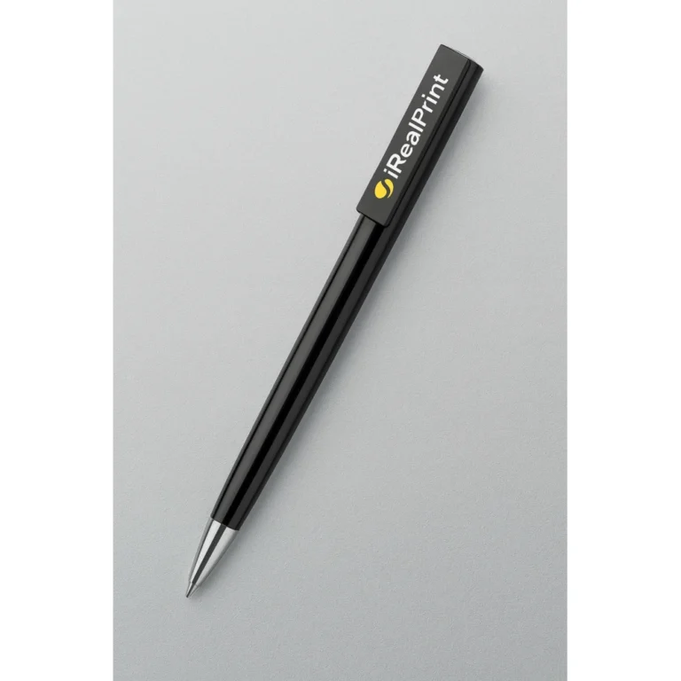 Pix promoțional Quadro negru evidențiind designul modern și corpul negru elegant, produs publicitar pentru branding corporate, conferințe și campanii de marketing