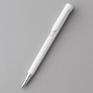 Pix promoțional Nuba White argintiu fotografiat pe fundal deschis, produs publicitar modern pentru firme și campanii de marketing corporate