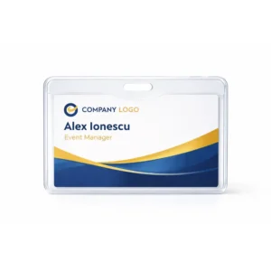 Suport ecuson orizontal din plastic dur, protectie completa si structura rigida pentru utilizare profesionala si durabilitate maxima