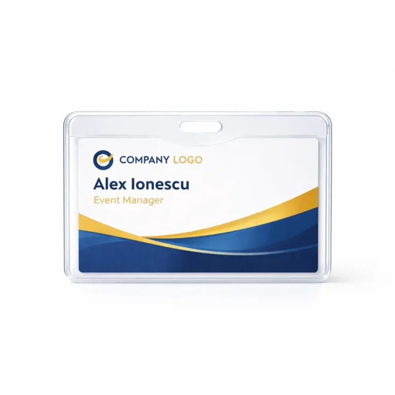 Suport ecuson orizontal din plastic dur, protectie completa si structura rigida pentru utilizare profesionala si durabilitate maxima
