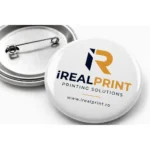 Set insigne personalizate 33mm pentru firme, ideale pentru evenimente, campanii de masa si cresterea vizibilitatii brandului