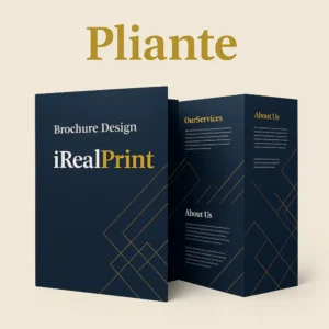 Pliante A6 tip broșură cu design premium și pliere elegantă, potrivite pentru prezentare profesională