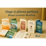 Pliante A5 personalizate folosite pentru promoții și evenimente, design atractiv pentru campanii eficiente și impact vizual ridicat