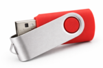 Stick USB rosu personalizat cu logo, design modern si culoare intensa pentru promovare eficienta si vizibilitate maxima in mediul business