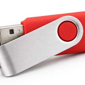 Stick USB rosu personalizat cu logo, design modern si culoare intensa pentru promovare eficienta si vizibilitate maxima in mediul business