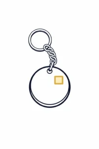 breloc fisa carucior personalizat inscriptionare logo accesoriu util pentru cumparaturi cadou promotional branding eficient si design modern irealprint